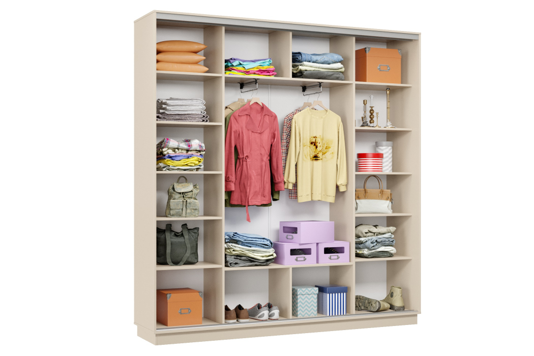 Шкафы-купе 3-х дверные, Шкаф-купе Премьер Лайт 33 (08;05;08) трехдверный