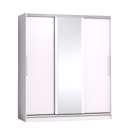 Шкаф-купе 3-дв  Strike 1800 зеркало/лдсп  (в2105*ш1800*г595)