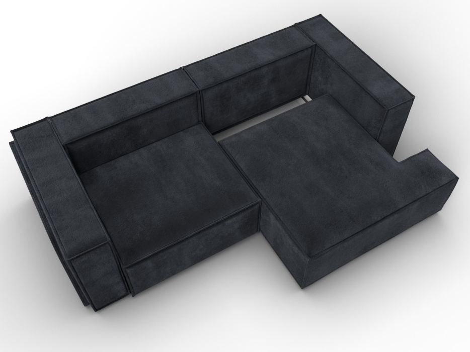 Диваны угловые в гостиную, Диван угловой Лига-061 угол правый, велюр TOWER