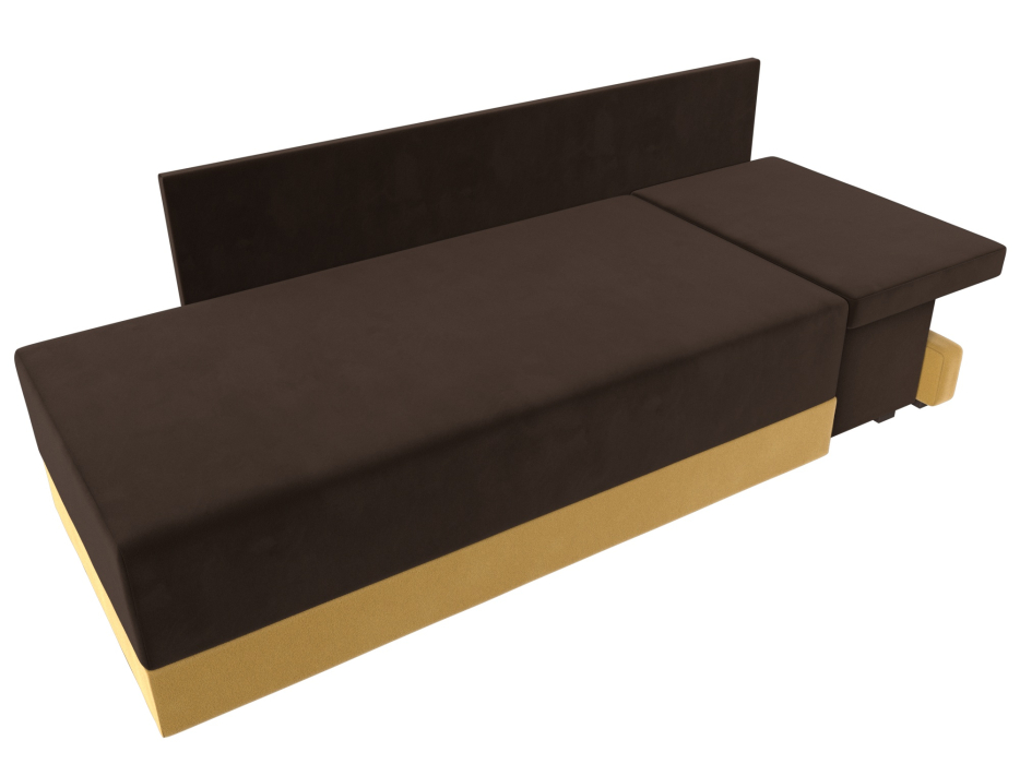 Кушетка диван, Кушетка Никас правая, микровельвет