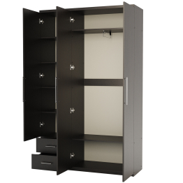 Шкаф трехдверный с зеркалом Комфорт МКЯ-32/1 135х45