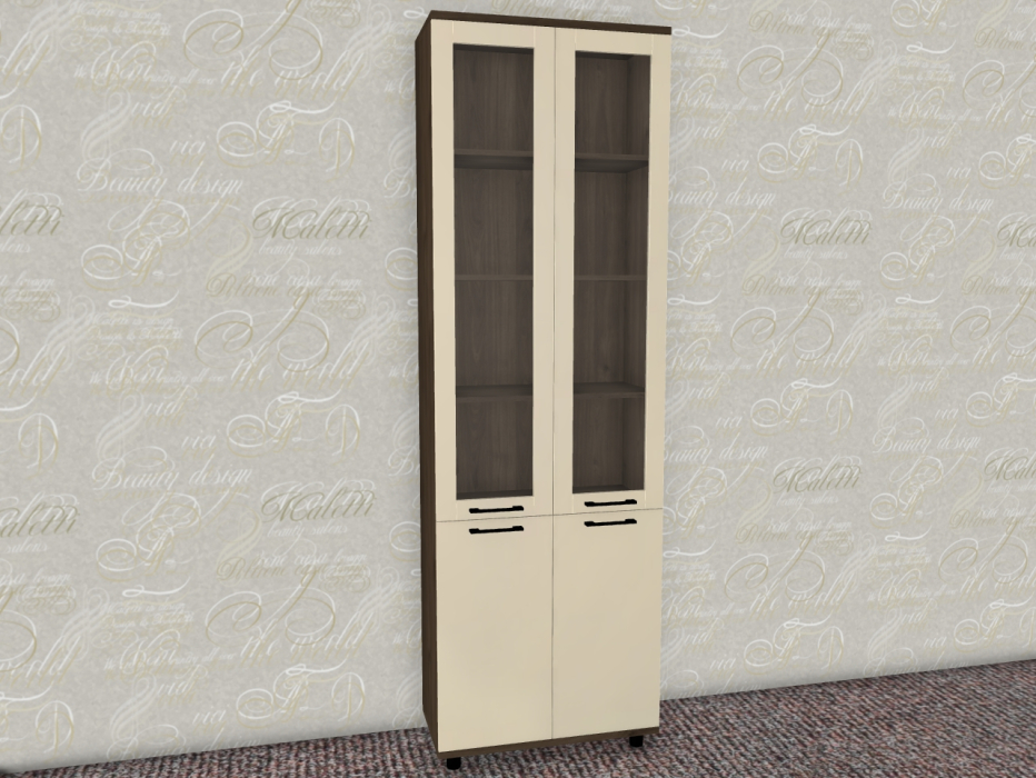 Шкафы двухстворчатые, Модульная система Грейс Шкаф ШК-5035  Гикори Джексон Темный