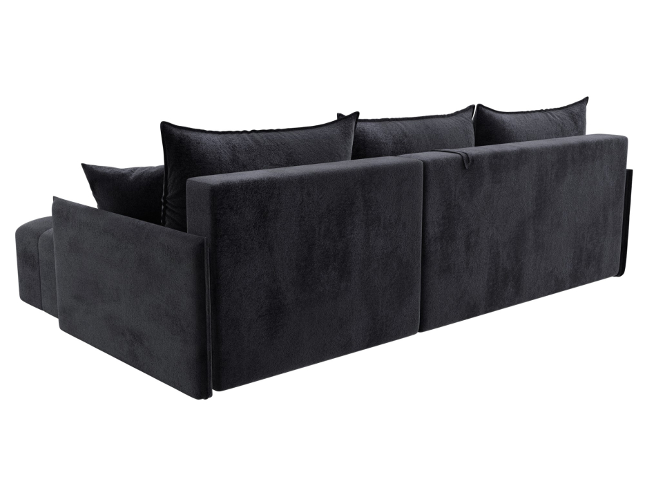 Диваны угловые в гостиную, Диван угловой Лига-054 НПБ угол универсальный, велюр TOWER