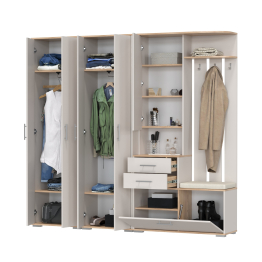 Комплект из трёх модулей для прихожей серии Домино