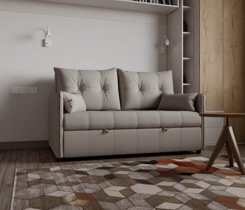 Диваны выкатные, Прямой диван Палермо,выкатной,велюр