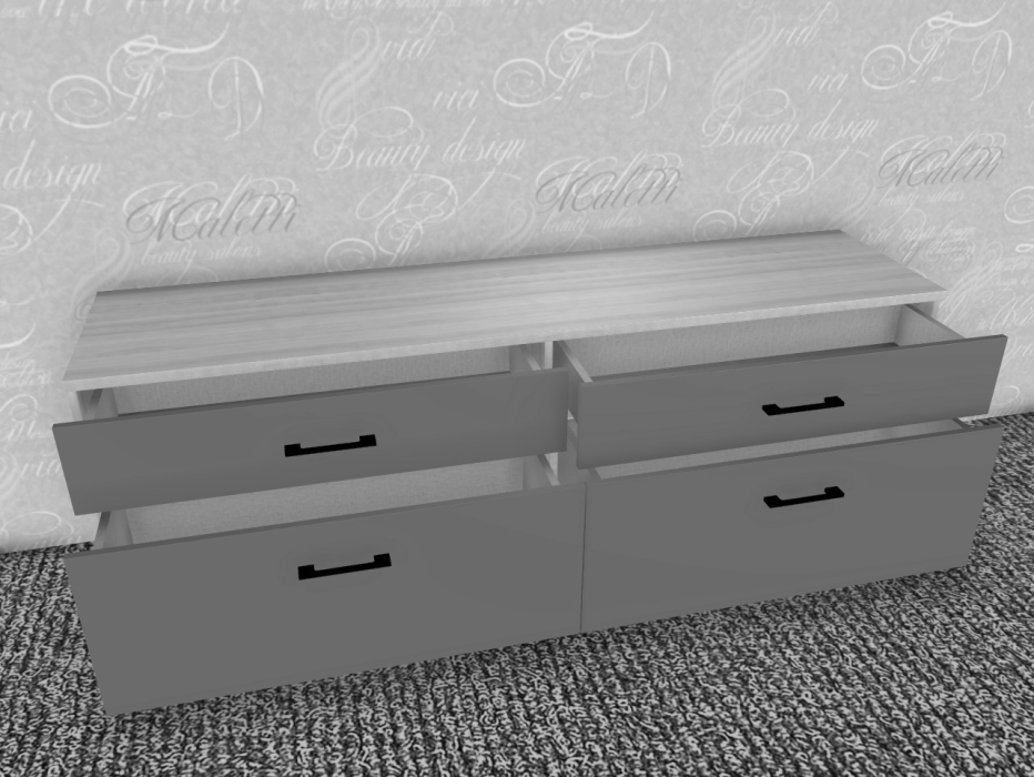 ТВ-тумбы, Модульная система Грейс Тумба ТБ-5028  Гикори Джексон Темный