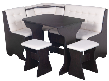 Кухонный уголок Стиль 1Л (со столом СТ4) Дуб венге / экокожа