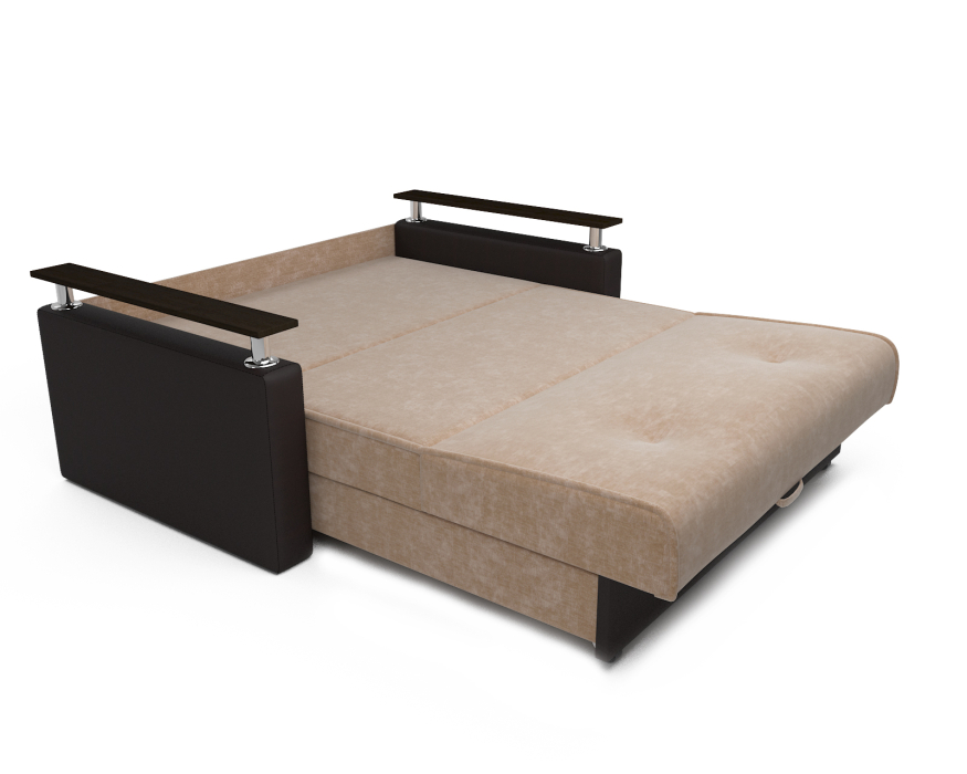 Диваны кровати со спальным местом, Диван прямой аккордеон Шарк 120 см (Микровелюр)