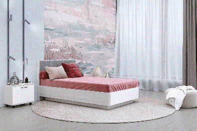 Модульная система Грейс Кровать КР-4011  Снежный Ясень