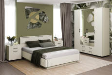 Спальные гарнитуры, Модульная спальня Грейс композиция 6  Серый Кашемир