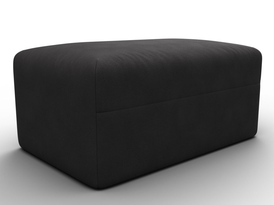 Пуф в прихожую, Модуль пуф Лига-060 НПБ, замша JOLY