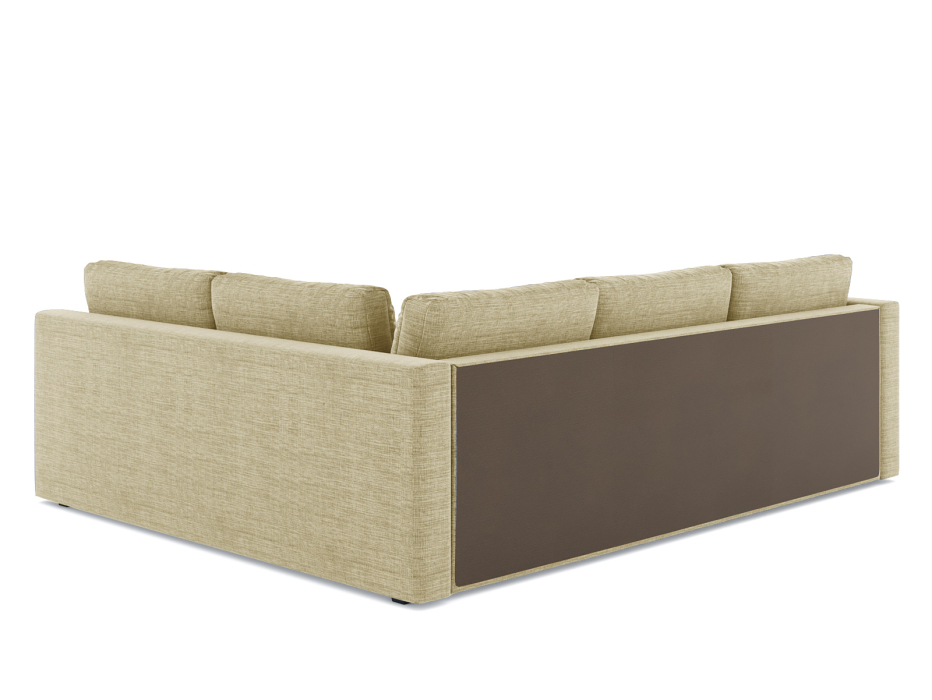 Диваны угловые в гостиную, Диван-кровать угловой Мансберг дельфин, рогожка