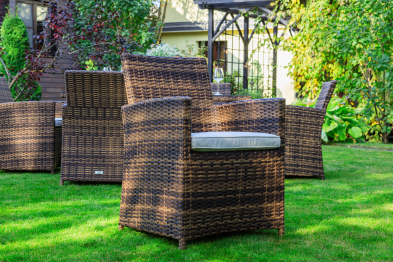 Обеденный комплект FIONA из искусственного ротанга