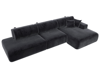 Диван угловой Лига-036 НПБ Модерн Лонг правый угол, велюр TOWER