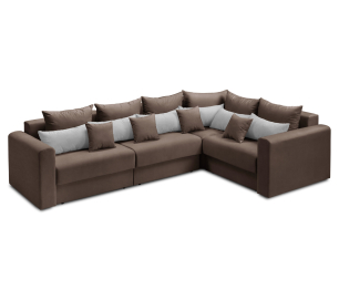 Диван угловой Мэдисон Лонг со спальным местом, микровелюр