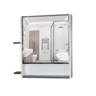 Стеллажи и полки, Шкаф навесной Сура 70 без подсветки, с полками (ПВХ)