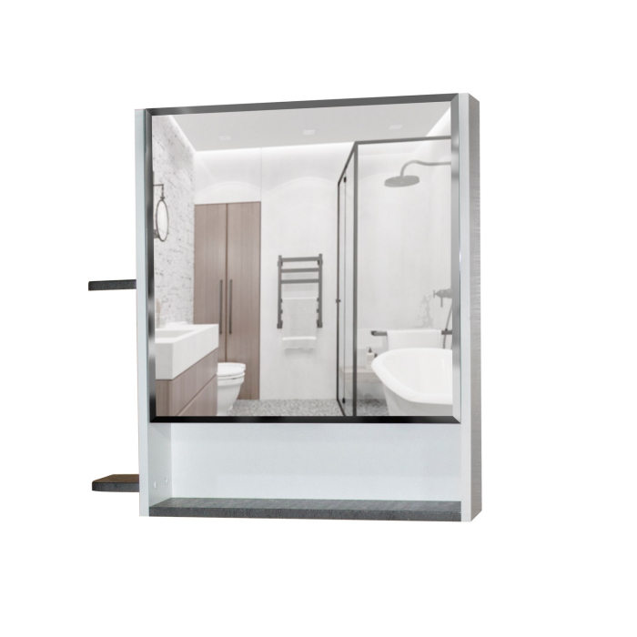 Стеллажи и полки, Шкаф навесной Сура 70 без подсветки, с полками (ПВХ)