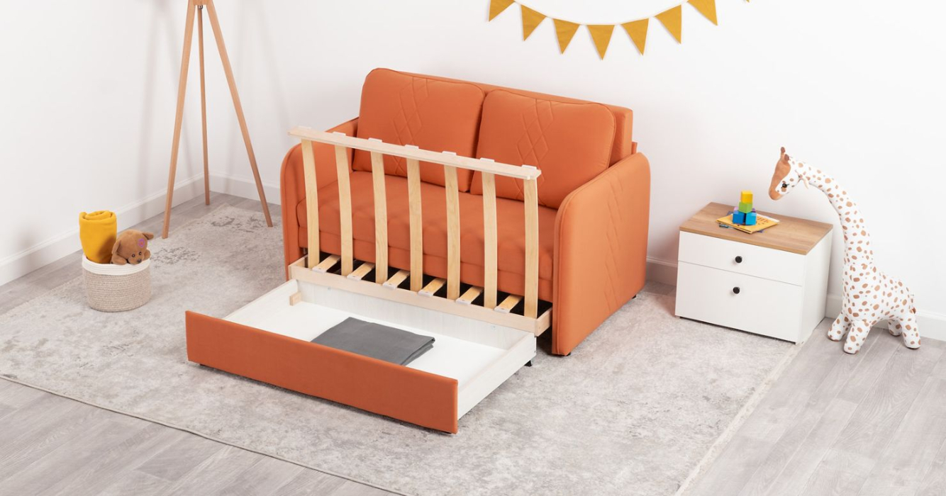 Диваны с ящиком для белья, Диван-кровать Юта (120)