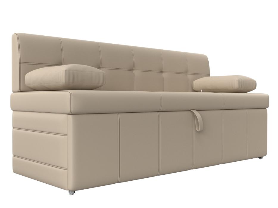 Диваны прямые кухонные, Кухонный прямой диван Лео, экокожа