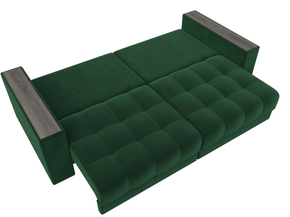 Дизайнерские диваны для гостиной, Диван прямой с декором Лига-049 НПБ, велюр SEVEN