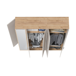 Модульная прихожая Домино-мини и шкаф для одежды Домино