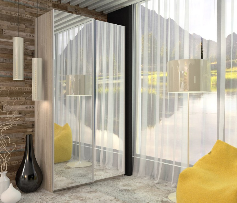 Шкафы-купе, Шкаф-купе Манхеттен М 1213х2300х555, 2 зеркала