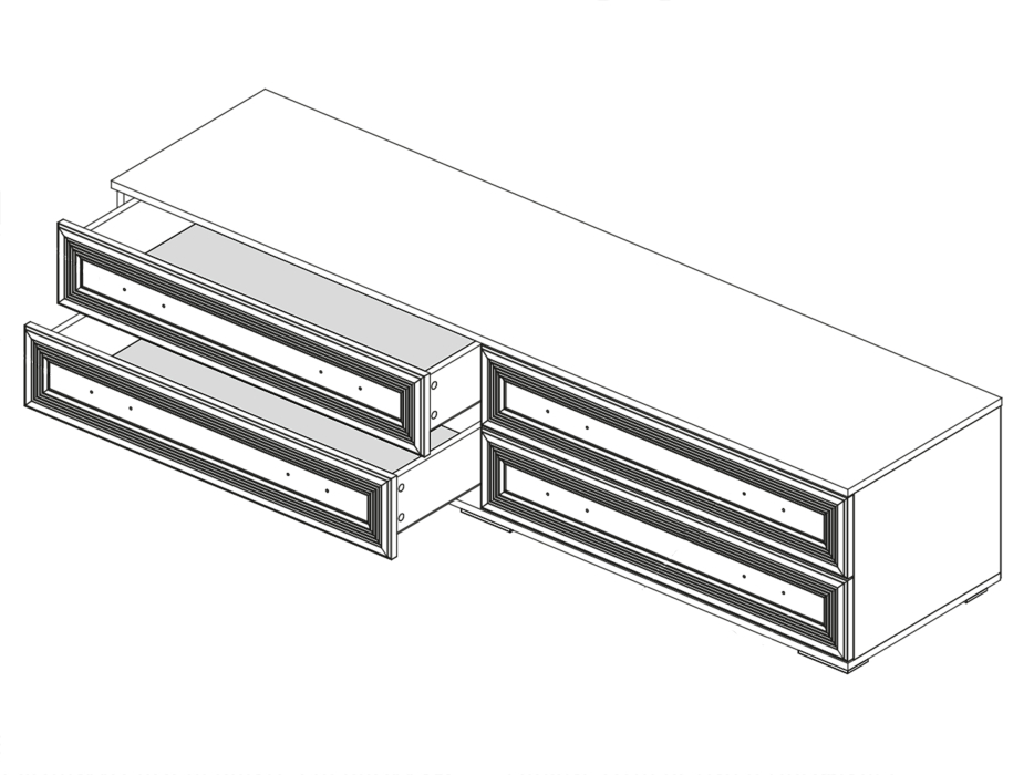 ТВ-тумбы, Тумба для ТВ-техники ЛТ-2 Гостиная Ливорно