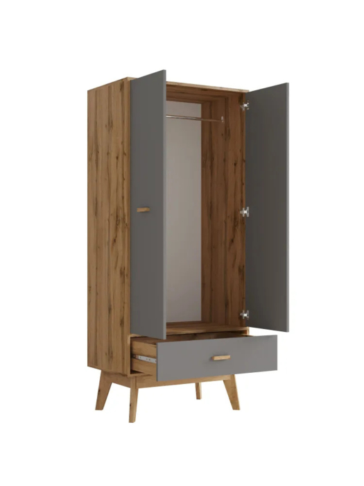 Шкафы двухстворчатые, Шкаф для одежды Радиорама 2113 185х80х50 см