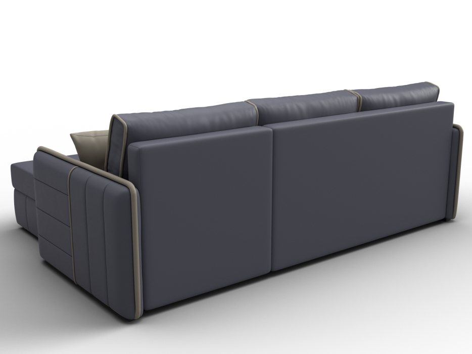 Диваны угловые в гостиную, Диван угловой Лига-078 угол универсальный, экокожа GRIFON