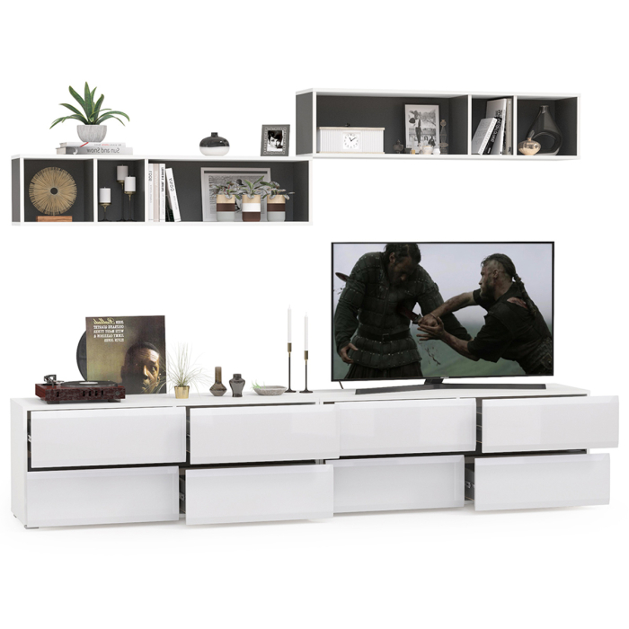 ТВ-тумбы, Две ТВ тумбы Сидней с полками