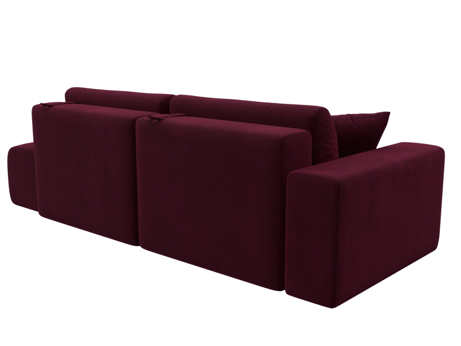 Диваны еврокнижки, Диван прямой Лига-036 Модерн подлокотник слева, микровельвет