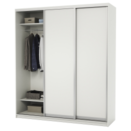 Шкаф-купе 3-х дв. Премиум с полками и со штангами 240х60х220