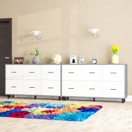 Два комода-тумбы с ящиками и на ножках РВК 127-1504