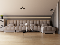 Диваны угловые в гостиную, Угловой диван Фиеста-3 НПБ, велюр