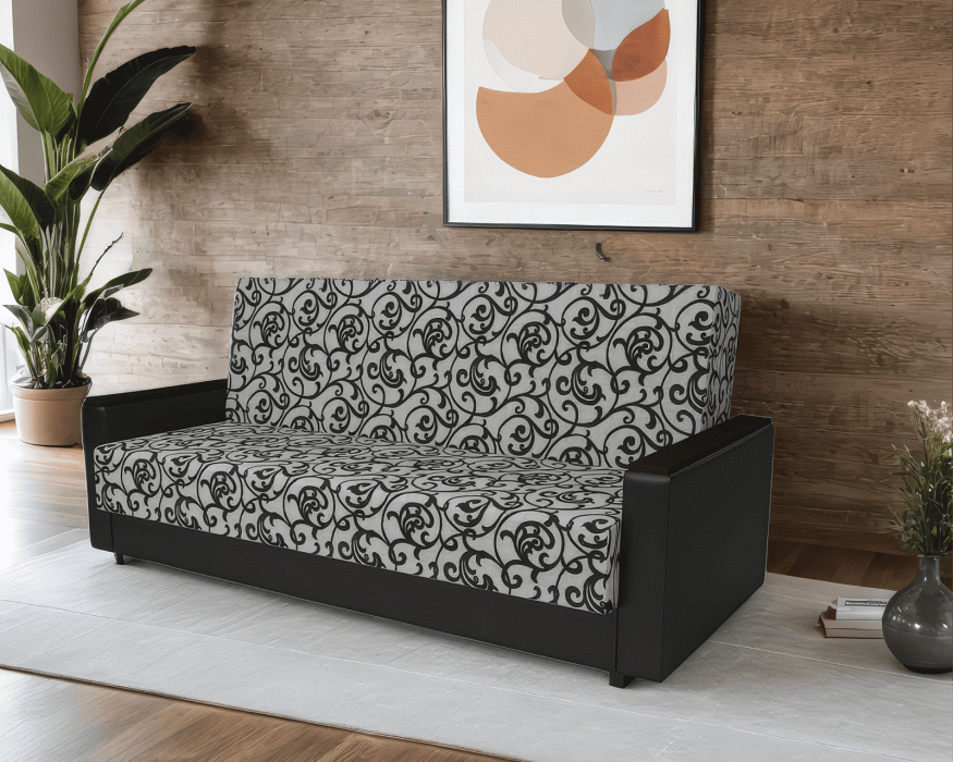 Диваны с ящиком для белья, Диван прямой Книжка (Кантри)