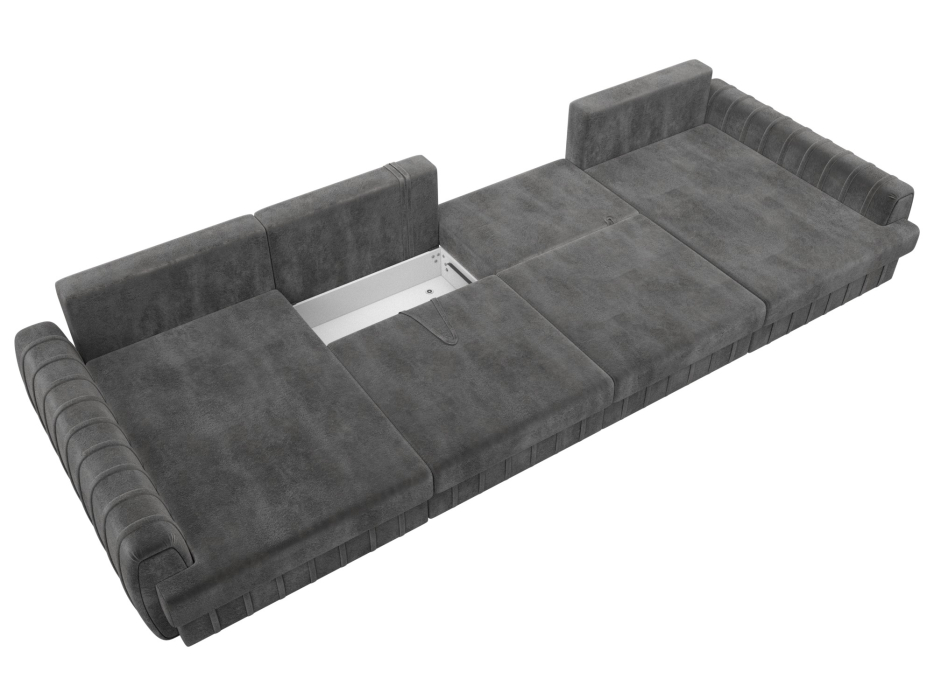 Диваны угловые в гостиную, Диван П-образный Лига-057 НПБ Лонг, велюр TOWER