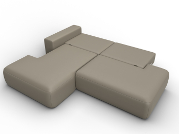 Диван угловой Лига-036 НПБ Модерн левый угол, экокожа GRIFON