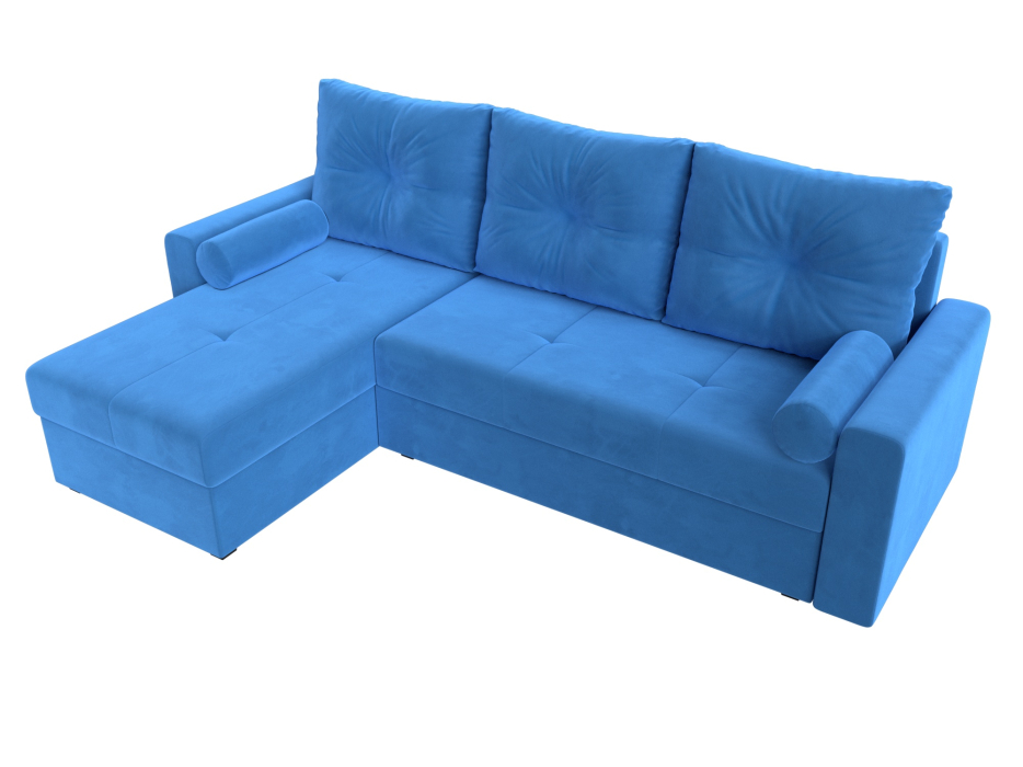 Диваны угловые в гостиную, Диван угловой Верона Лайт левый угол, велюр