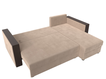 Угловой диван Валенсия Лайт правый угол, велюр