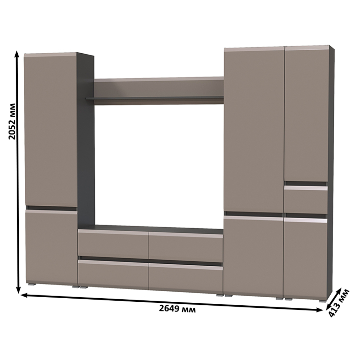 Стенки для гостиной, Корпусная мебель для гостиной Сидней № 57