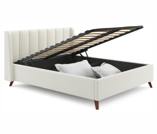 Мягкая кровать Betsi 1600 с подъемным механизмом и матрасом АСТРА