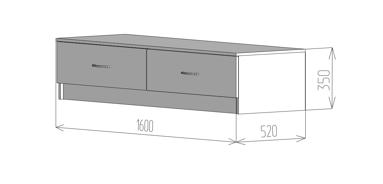 ТВ-тумбы, Тумба под телевизор Фреш ТВФР 2