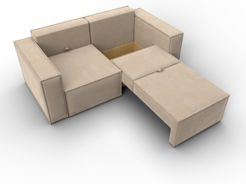 Диван прямой Куба мини, велюр