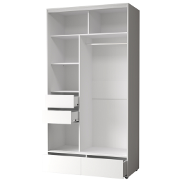 Шкаф-купе 2-дв  MOD 1200 зеркало/лдсп  (в2390*ш1232*г620)