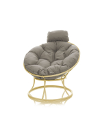 Кресла, Кресло ПАПАСАН мини без ротанга бежевое