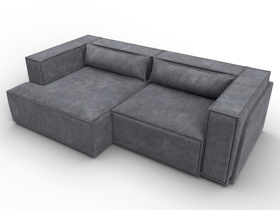 Диваны угловые в гостиную, Диван угловой Лига-061 угол левый, велюр BRUT