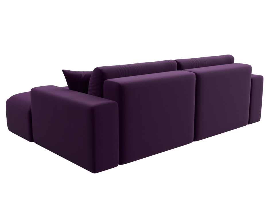 Диваны угловые в гостиную, Диван угловой Лига-036 Классик правый угол, микровельвет