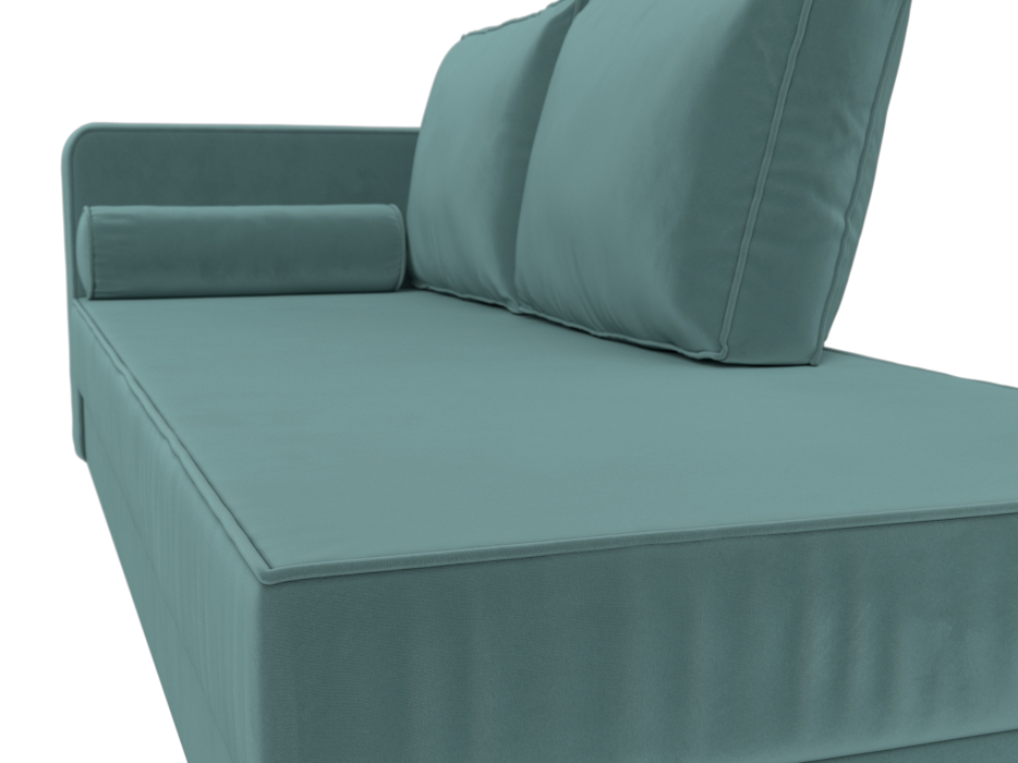 Кушетка кровать, Кушетка Прайм, велюр, левый угол