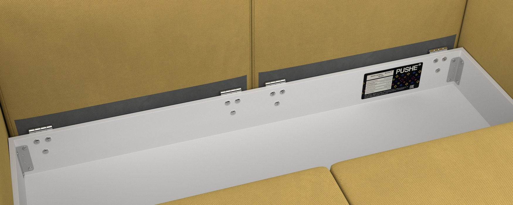 Дизайнерские диваны для гостиной, Диван-кровать Фьорд SMART 140, велюр