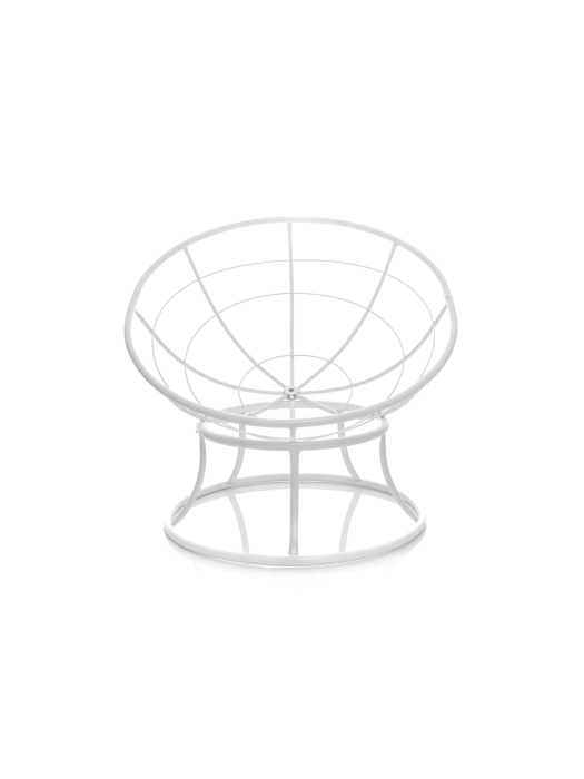 Кресла, Кресло ПАПАСАН мини без ротанга белое